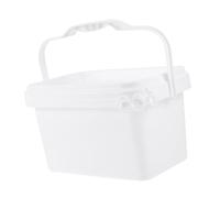 Alasum Cubo con Tapa y Asa de 2 Litros en Pp Blanco de Pintura Vacío