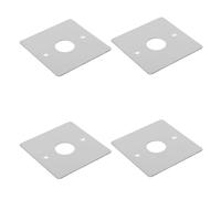 Alasum Cubre Protección 1-gang de Plata Interruptor Acero Inoxidable con Polvo Escombros 4 Piezas y Nuevas Construcciones y Renovaciones