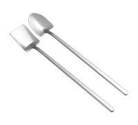 Alasum Cuchara de Helado de Acero Inoxidable Mango Largo y Diseño Anti-rust para Cocina y Café, Pack de 2 Unidades Adecuado para Decoracion Verano