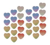 Alasum de Dulces Simulados Diseño Pequeño Blando Simulado en Forma de Corazón 50 Piezas Colores Mixtos Vibrantes Varios estilos para Adorno, Accesorios para Candy Bar y Varios estilos