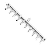 Alasum Distribuidor de Aire Control de Flujo y Palanca para Acuario de Acero Inoxidable 10 Vías de 8 a 4 Mm, Accesorio Ajustable para Bomba de Aire