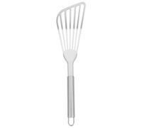 Alasum Espátula de Acero Inoxidable Flexible para Freír Carne y Huevos Mango Ergonómico, Pala Gruesa Resistente para Uso Doméstico en Cocina Diaria