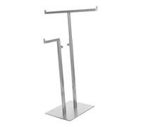 Alasum Expositor de Bolsos de Mano de Acero Inoxidable T Tipo con Altura Ajustable, Soporte Flexible y Multifuncional para Tiendas y Espacios Comerciales Minimalista