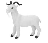 Alasum Figura de Cabra Simulada Realista de Tamaño Pequeño, Juguete Interactivo, Modelo de Animal Terrestre Educativo y Decorativo, Material Duradero y Seguro, Adecuado