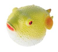 Alasum Figura de Juguete de Globo de Río Fugu Realista, Modelo Grande de Animal Marino de Silicona Suave Relleno de Algodón, Decoración para Escritorio y Aprendizaje Infantil, 1 Pieza