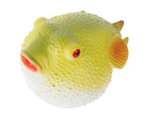 Alasum Figura de Juguete de Globo de Río Fugu Realista, Modelo Grande de Animal Marino de Silicona Suave Relleno de Algodón, Decoración para Escritorio y Aprendizaje Infantil, 1 Pieza