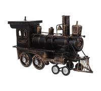 Alasum Figura de Locomotora de Vapor Vintage de Aleación para Adorno de Escritorio Simulación Artística Adecuada para Uso en Casa Accesorio Fotográfico