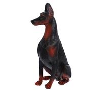 Alasum Figura De Perro Doberman Realista De Plástico Escultura Animal Decorativa y Juguete Educativo para Niño Niña Estatua Pequeña Simulada para Escritorio y Regalo Original