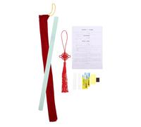 Alasum Flauta Tradicional China Dizi Imitación Jade Clave F para Principiantes, Instrumento Musical Plástico con Accesorios Completos, Adecuado para Estudiantes y Celebraciones
