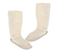 Alasum Forros Térmicos Altos para Botas de Lluvia para Mujer, Calcetines Puños de Bota Resistentes al Desgaste, Forro Cálido de Felpa para Trabajo y Días Lluviosos, Cubrezapatos