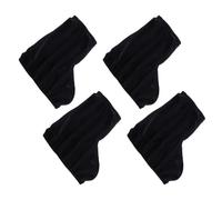 Alasum Fundas Profesionales para Patines de Hielo en Terciopelo Negro sin Brillo, Tamaño Pequeño, 2 Pares, Protectores Ajustables para Botas de Patinaje Artístico, Accesorios para Hockey