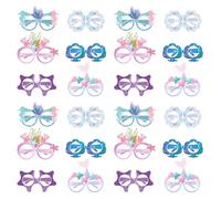Alasum Gafas Divertidas de Papel 3d Tema Sirena para Fiestas Infantiles y Playa de Verano, Ligeras y Fáciles de Quitar Varios estilos