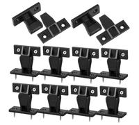 Alasum Hebillas de Esquina Ajustables para Muebles 10 Piezas Conectores Rápidos en Nylon para Gabinetes y Frentes de Cajón Falsos Sistema de Ajuste a Presión