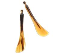 Alasum Herramienta de Masaje Facial y Cuello de Cuerno de Buey Marrón, 2 Piezas Multi-funcional y Cuidado Corporal