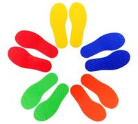 Alasum Huellas Táctiles de Masaje para Niños y Adultos, 5 Pares Multicolor, Entrenamiento Sensorial, Desarrollo Psicomotor, Juego Educativo para Interiores y Exteriores