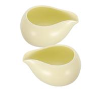 Alasum Jarra de Leche Cerámica Estilo Europeo 2 Piezas Almacenamiento Hermético y Dispensador Adecuado para Leche y Aderezos en Cenas y Reuniones