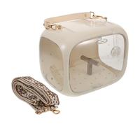 Alasum Jaula de Viaje Portátil para Pájaros con Correa Ajustable Jaula Transpirable Desmontable para Loros Transportín Estable con Percha Integrada Adecuado para Exteriores y