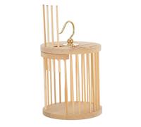 Alasum Jaula para Grillos de Madera Gancho de Cobre Jaula Redonda Pequeña para Cría y Transporte Hábitat Ventilado y Portátil para Reptiles y Insectos Caja Colgante Versátil