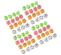 Alasum Juego de 100 Dados Multicolores Pequeños de Plástico de 8 Mm con Esquinas Cuadradas Dados de Seis Caras para Juegos de Mesa Matemáticas y Manualidades para Fiestas