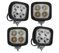 Alasum Juego de 4 Luces LED de Trabajo para Montacargas, Focos Delanteros de Plástico Negro para Mejorar Seguridad y Eficiencia Laboral