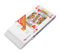 Alasum Juego de Cartas de Póquer Cartas Ligeras y Fáciles de Transportar Gigantes 4X Aumento, Naipes Grandes Portátiles de Papel Recubierto para Fiestas y Bares
