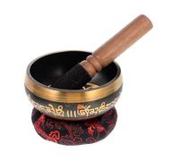Alasum Juego de Cuencos Cantores para Meditación Mazo de Madera y Cojín de Algodón, Ligero Efecto Sanador, Adecuado para Relajación y Viaje
