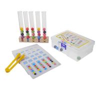 Alasum Juego de Cuentas Clip de Madera para Pequeños Juguete Educativo de Motricidad Fina Desarrollo de Cognición de Colores Tamaño Adecuado para Manos Infantiles Adecuado para