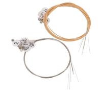 Alasum Juego de Cuerdas Metálicas Doradas para Arpa Lira de 16 Cuerdas Repuesto Compatible para Mantenimiento y Reemplazo Adecuado para Conciertos y Ensayos Musicales