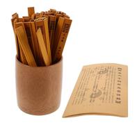 Alasum Juego de Herramientas Sagradas de Adivinación de Bambú con 64 Hexagramas Varitas de Profecía Chinas Tubo de Bambú de 10 CM y Libro Accesorios para Rituales Místicos y