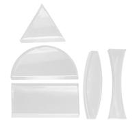 Alasum Juego de Lentes Ópticas 5 Piezas Fáciles de Usar y Limpiar de Vidrio Cóncavas y Convexas para Enseñanza de Física Ideales para Experimentos Escolares
