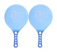 Alasum Juego de Raquetas de Bádminton de Plástico Azul Set 2 Piezas para Adultos y Raquetas Resistentes y Ligeras para Juegos al Aire Libre y Playa