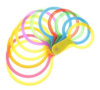 Alasum Juego de Regla Medidora de Diámetro para Frutas de Plástico Anillos Calibradores para Cítricos y Manzanas, Herramienta para Uso en Granjas y Mercados, Medidas Color Aleatorio