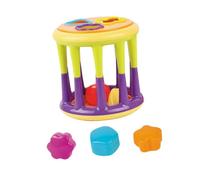 Alasum Juguete Gráfico de Ensamblaje Cilíndrico para Bebés Educativo de Bloques Geométricos Desarrollo Sensorial y Motriz Superficie Pulida Segura Estimulación Auditiva y Visual para