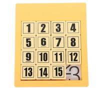 Alasum Juguete Rompecabezas de Números Deslizantes Amarillo, 4x4 sin Imán, Juguete Educativo, Desarrollo de Inteligencia y Pensamiento Lógico, Obsequio de Fiesta Adecuado