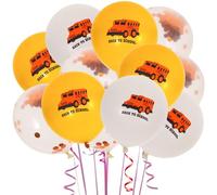 Alasum Kit de 15 Globos Dorados de Látex de 12 Pulgadas Reutilizables para Decoración de Fiesta Escolar y Aula en Regreso a Clases