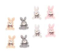 Alasum Llavero Decorativo Conejito De Peluche Suave 8 Piezas Pequeños Multicolor Colgante Para Niñas Bolso Accesorio Para Pascua y Fiestas