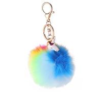 Alasum Llavero en Aleación y Pelo de Imitación de Conejo de Muñeca Diseño de Unicornio Accesorio Divertido Estilo Único para Decorar Llaves y Bolsos