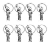 Alasum Llaveros Patrióticos de 8 Piezas Colgante Estatua Libertad, Adorno Colgante para Mochila y Dijes para Bolso, Regalos para Fiesta del 4 de Julio, Suministro para Colgar Llaves