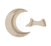 Alasum Lyre Harp de Madera Portátil Cuerdas Instrumento Musical para Principiantes con Diseño y Sonido Cálido para Amantes