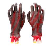 Alasum Mano de Simulación Negra de Plástico para Halloween, Accesorios de Mano Muerta para Crear Ambiente Horrible en Casa Embrujada o Cámara Secreta