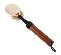 Alasum Maracas de Madera Tradicional de Doble Percusión, Instrumento de Percusión Musical de Mano, Sonajero Portátil para Educación Musical, Bodas y Fiestas Culturales