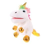 Alasum Marioneta de Mano de Unicornio de Peluche Juguete Interactivo para Contar Historias Adultos Mediano para Fiestas Infantiles y Educativos