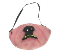 Alasum Máscara de Látex para Halloween Boca de Perro Rosa, Ligera Cinturón Telescópico para Fiesta de Cosplay y Eventos de Víspera de Todos