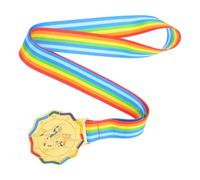 Alasum Medalla de Oro Patinaje sobre Hielo con Cinta Cuello, Medallas de Premio para Eventos Deportivos Infantiles, Diseño Ligero y Resistente para Competiciones Escolares