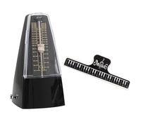 Alasum Metrónomo Mecánico para Piano y Violín con Diseño Clásico, Material Abs y Metal, Clip para Partituras, Adecuado para Principiantes Que Practican Instrumentos Color Color Aleatorio