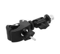 Alasum Mic Crab Clamp Soporte de Micrófono Ajustable con Doble Cabeza Esférica y Tornillo Abrazadera Ancha para Mesa Compatible con Soportes de Micrófono Estudio Batería y Escritorio