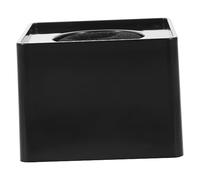 Alasum Micrófono Para Entrevistas Base Cuadrada De Abs, Diseño Moldeado Por Inyección, Dimensiones 7x7x5,1 Cm, Adecuado Para Periodistas y Reportajes En Campo