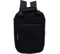 Alasum Mochila para Baquetas de Batería Negra Gruesa, Doble Compartimento para 12 Pares de Baquetas de Madera de Arce Tamaño 5a, Bolsa Portátil para Accesorios de Percusión y Uso