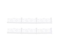 Alasum Modelo de Valla de Jardín DIY 1 M Escala 1/100 de Plástico Blanco Forma Realista para Decoración de Mesa de Arena y Exhibiciones de Fiesta