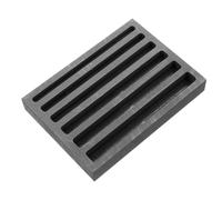 Alasum Molde de Lingotes de Fundición de Grafito para Metales, Color Negro, Apto para Fundición de Plata y Latón en Talleres de Refinación y Procesos de Emergencia Térmica